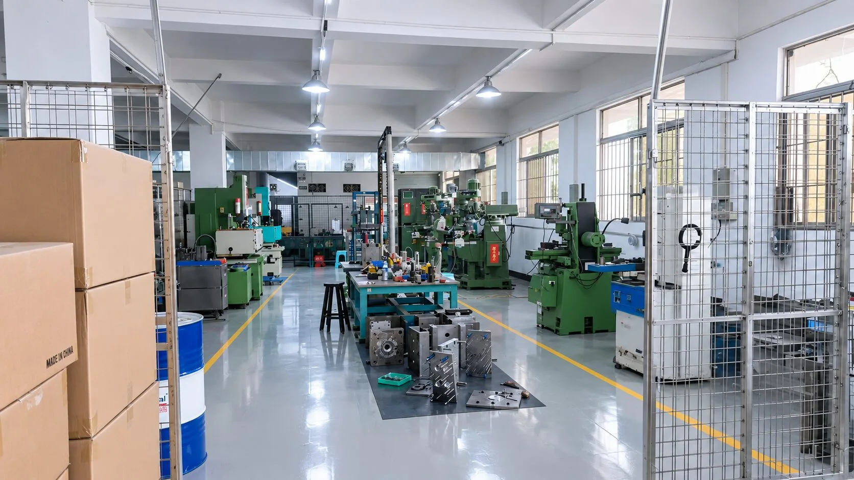 EDM and fitting bay